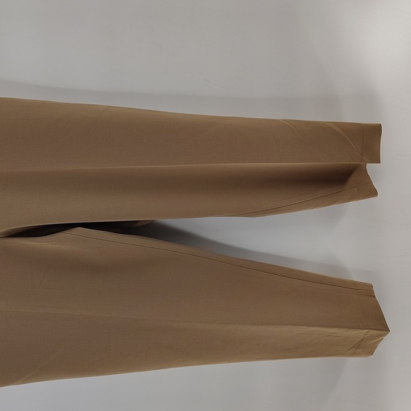 Tommy Hilfiger Tan Dress Pants Size 14 Elastic Back Waist Stretch Crop Ankle - Picture 3 of 10